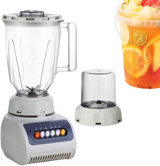 Keuken Blender - Persoonlijke Juicer - Gezonde Dranken Maken - 4 Snelheidsstanden - 1.5L Capaciteit - Wit