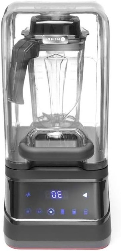 Keuken Blender - Smoothie Maker - Cocktails Maken - Geluidsisolerende Kap - 2.5 Liter - Zwart van Merkloos