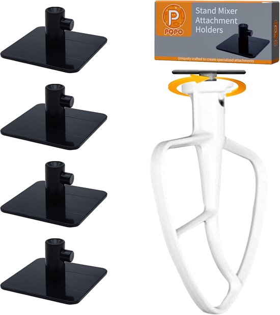 Keuken Mixer Accessoires Stand, Geschikt voor Diverse Keukenhulpstukken en Keukenmachines (Zwart)