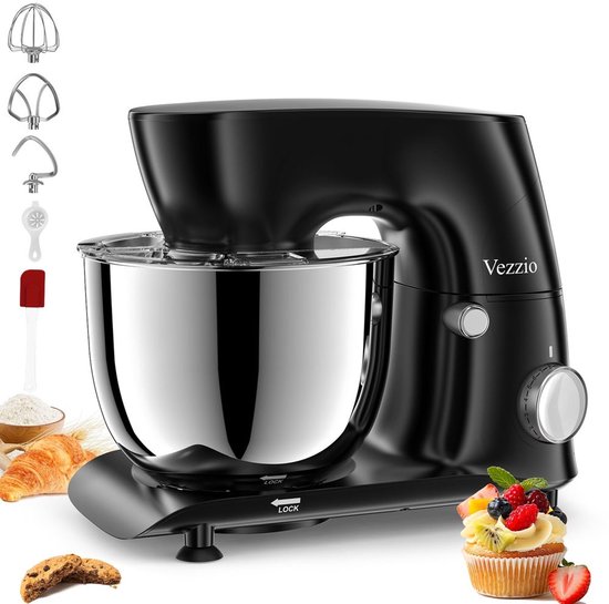 Keuken Mixer met RVS Kom en 10-Way Tilting Head