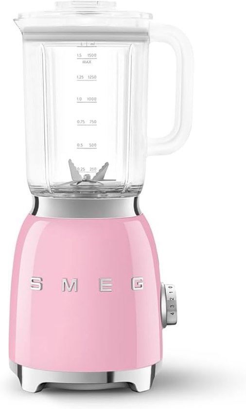 Keuken Mixer - Smoothie Maker - Vruchtensappen Maken - 4 Programma's - 1.5 Liter Kan - Pastel Rose