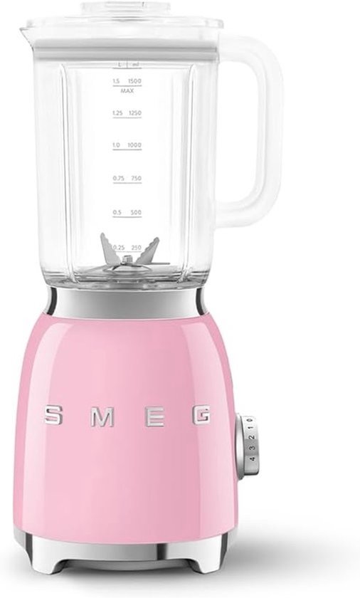 Keuken Mixer - Smoothie Maker - Vruchtensappen Maken - 4 Programma's - 1.5 Liter Kan - Pastel Rose