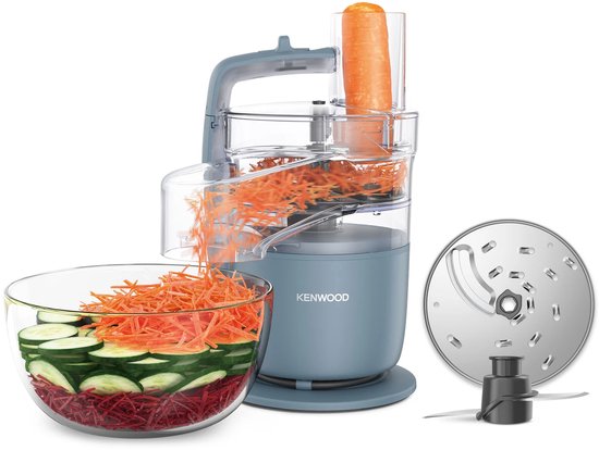 Keukenmachine 650W - Compacte Foodprocessor - Hakken, Snijden, Mengen en Raspen - Direct Serveren - Vaatwasserbestendig