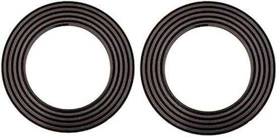 Keukenmachine Afdichtingen - Reserve O-ringen - Apparaat Reparatie - Set van 2 stuks - Ø 41 mm - Zwart