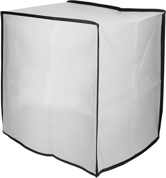 Keukenmachine Beschermhoes - Apparaat Cover - Keuken Netjes Houden - Scheurbestendig Materiaal - Compact Opvouwbaar - Lichtgrijs van Merkloos