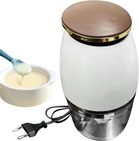 Keukenmachine Chopper - Elektrische mixer Slicer - Groente Vlees Snijden - Vier Snijsysteem - 700 ml - Wit