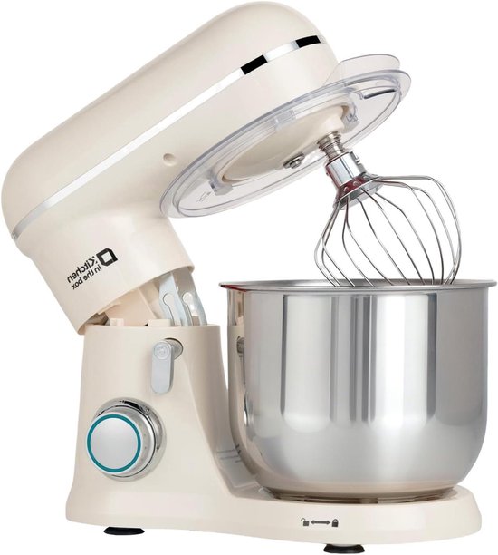Keukenmachine - Deegmachine mixer - Bakken en mengen - Krachtige 800W motor - 35 Liter kom - Wit