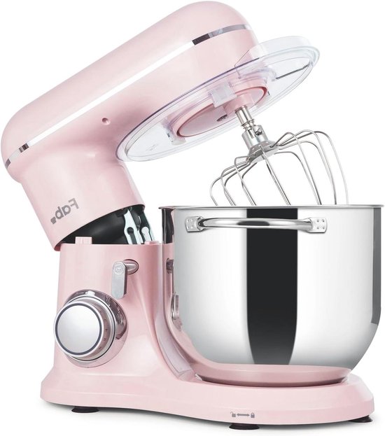 Keukenmachine - Deegmachine Mixer - Bakken Thuis - Krachtige Motor - 8 Liter Kom - Roze