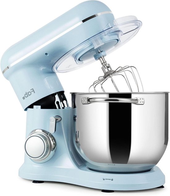 Keukenmachine - Deegmachine Mixer - Bakken Thuis - Krachtige Motor - 8 Liter - Zwart