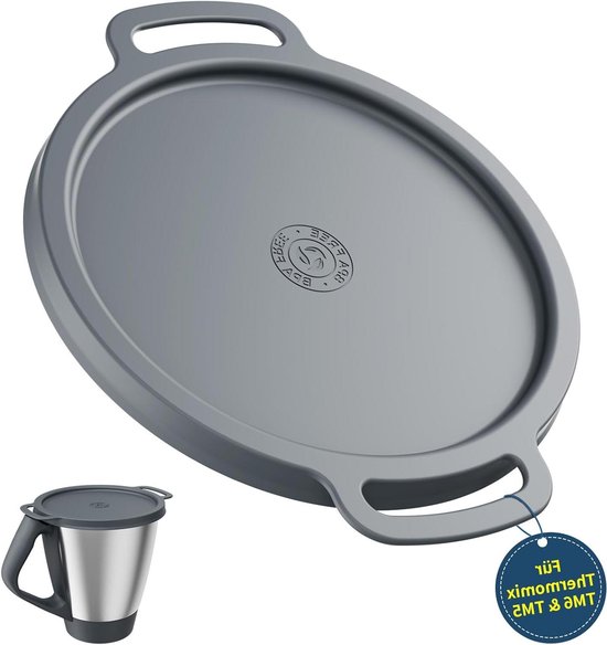 Keukenmachine Deksel - Mixer Accessoire - Vers Houden - Vaatwasserbestendig - 19 x 23 cm - Grijs van Merkloos