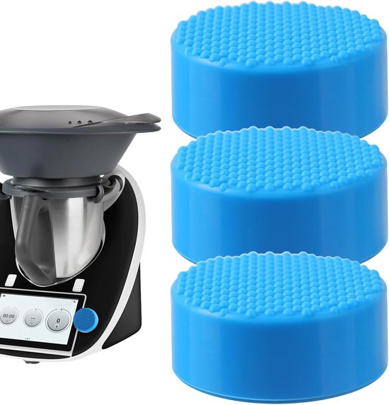 Keukenmachine Deksel - Schakelaar Beschermer - Apparaat Beschermen - Zacht Siliconen Materiaal - 8 cm Diameter - Blauw