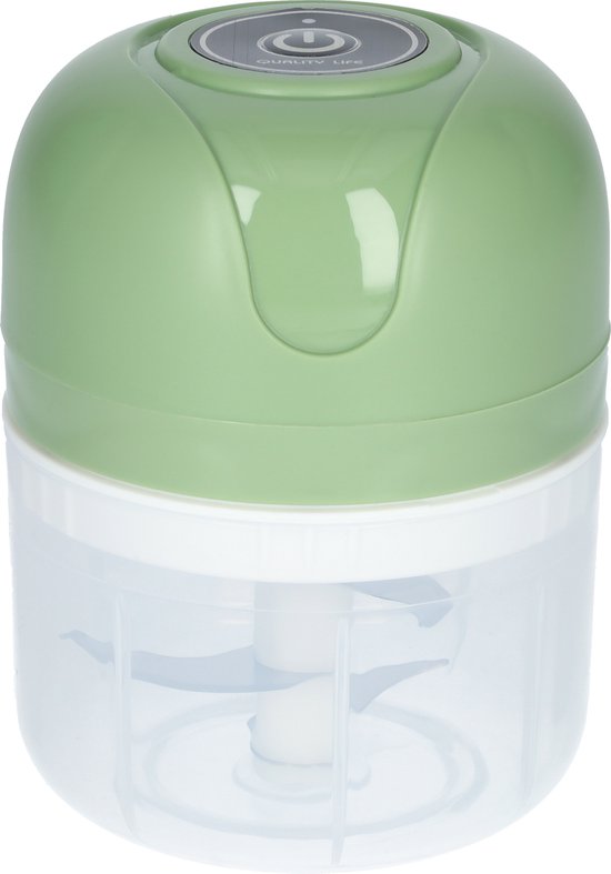 Keukenmachine - Elektrisch keukengerei - Compacte foodprocessor - Ideaal voor in de keuken - Draagbaar - Draadloos - Lichtgewicht - USB-C oplaadbaar - 5 Watt - Groen van $