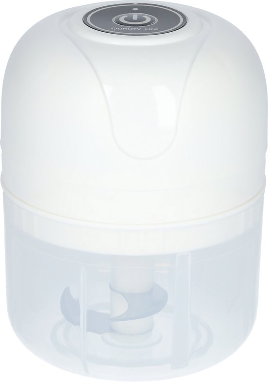 Keukenmachine - Elektrisch keukengerei - Compacte foodprocessor - Ideaal voor in de keuken - Draagbaar - Draadloos - Lichtgewicht - USB-C oplaadbaar - 5 Watt - Wit van $