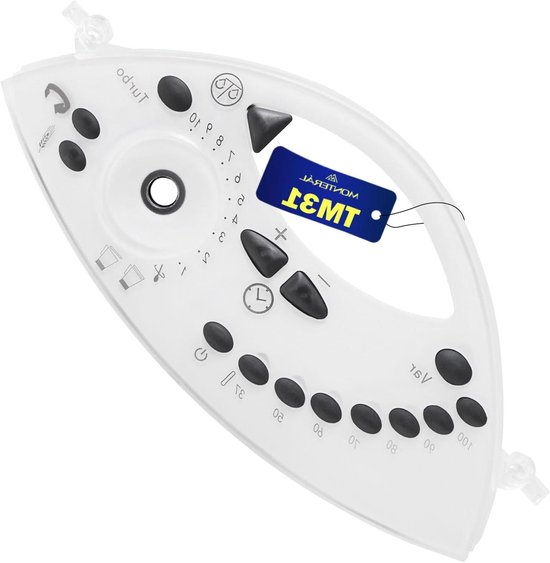 Keukenmachine Frontpaneel - Bedieningspaneel Reparatiekit - Apparaat Onderhouden - Specifiek voor TM31 - 299 cm - Grijs