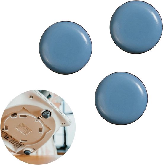 Keukenmachine Glijders - Thermomix Accessoires - Machine Verplaatsen - Bijna Onzichtbaar - 3 stuks - Zwart van Merkloos