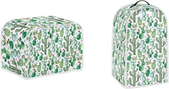 Keukenmachine Hoezen - Apparaatbeschermers - Keuken Organisatie - Uniek Grafisch Ontwerp - Meerdere Maten - Tropische Cactus