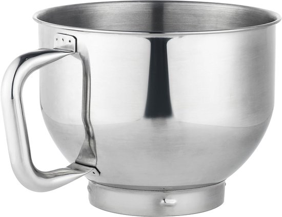 Keukenmachine - Keukenrobot - Bakken en koken - Grote mengkom - 5 Liter - Grijs