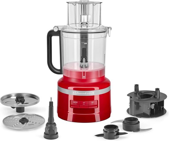 Keukenmachine - Keukenrobot Foodprocessor - Eten Bereiden - 13 Cup Capaciteit - 500 Watt - Empire Rood van Merkloos