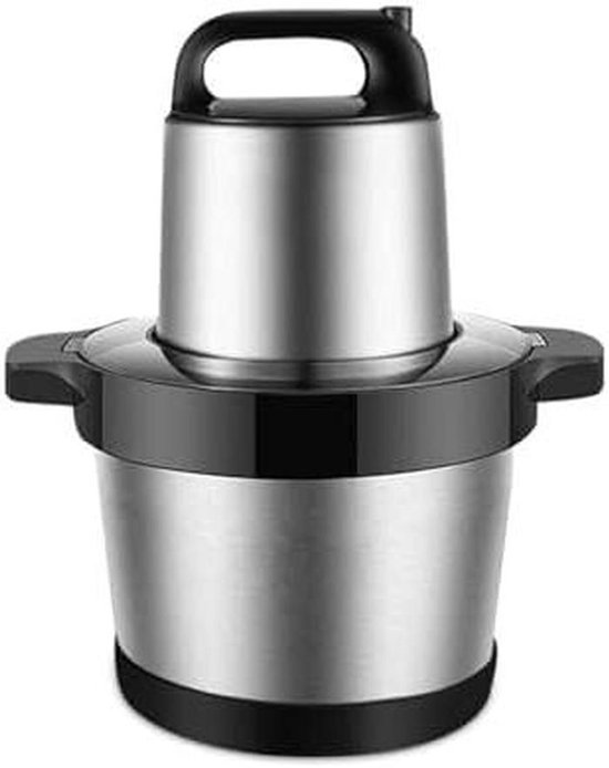 Keukenmachine - Keukenrobot hakmolen - Eten bereiden - Krachtige 1000W motor - 6 liter kom - Zilver