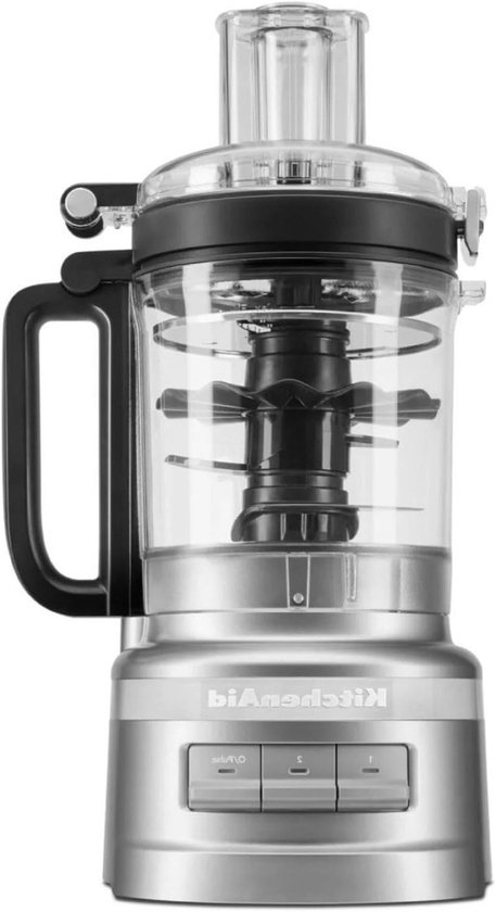 Keukenmachine - Keukenrobot Multifunctioneel - Voedsel Bereiden - 3 Snelheden - 2.1 liter - Zilver van Merkloos