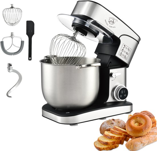 Keukenmachine – Keukenrobot XXL – 16L 2800W – RVS Mengkom – 12 Snelheden – Royal Swiss® SC-616DE