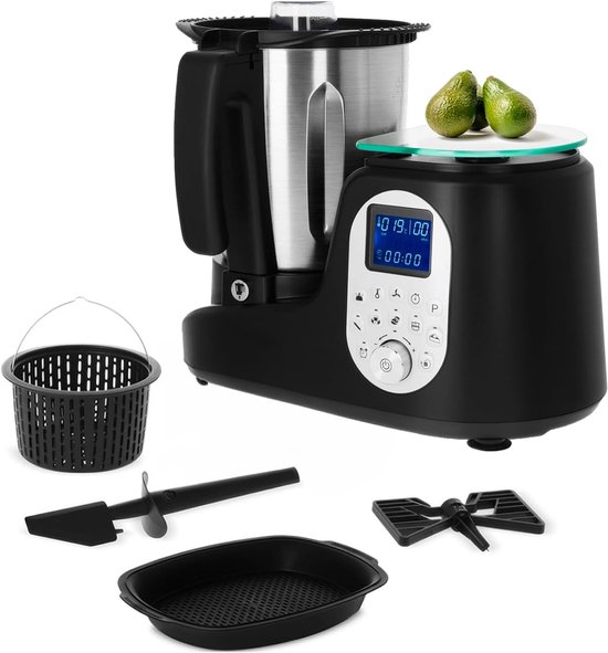 Keukenmachine Koken Hakken - Multifunctionele Robot - Maaltijden Bereiden - Vijf Programma's - 35 Liter Inhoud - Zwart van Merkloos