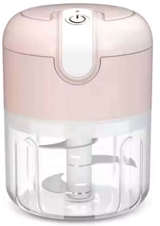 Keukenmachine - Mini chopper-knoflookmolen-Roze-Keukengereedschap-Mini Electrische Hakmolen -