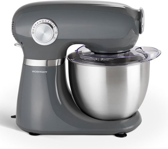 Keukenmachine - Mixer - Bakken en Koken - Planetair mengsysteem - 5L Kom - Grijs