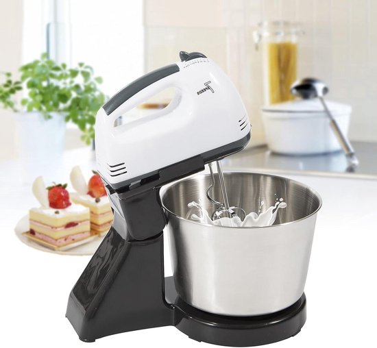 Keukenmachine - Mixer Deegklopper - Bakken en koken - 7 snelheden - 1.7 liter - Zwart van Merkloos