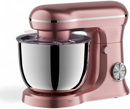 Keukenmachine - Mixer Deegmachine - Bakken en Koken - Krachtige Planetaire Beweging - 5 Liter Kom - Roze