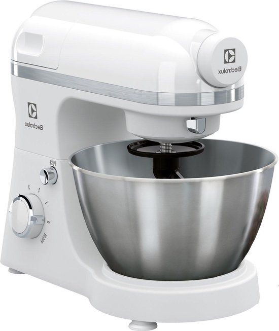 Keukenmachine - Mixer Deegmachine - Bakken en Mixen - Krachtige 800W Motor - 4.1 Liter Kom - Wit van Merkloos