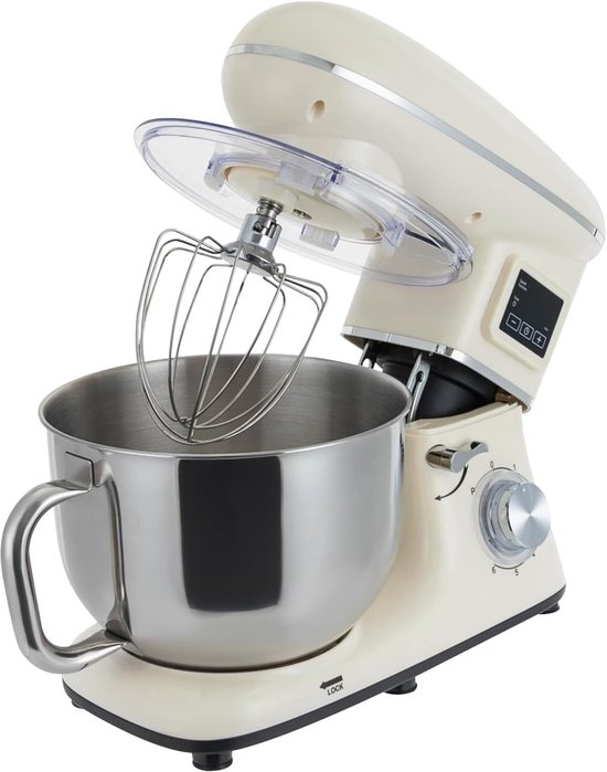 Keukenmachine - Mixer Deegmachine - Bakken Maken - LCD Timer - 62 Liter - Wit
