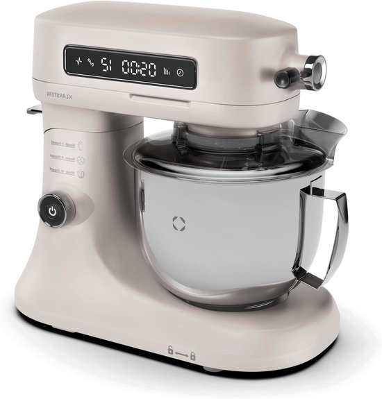 Keukenmachine - Mixer Deegmaker - Bakken en Koken - Stille AC Motor - 5 Liter Kom - Zandkleur