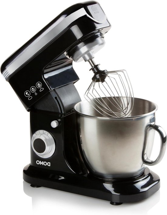 Keukenmachine - Mixer Foodprocessor - Koken Bakken - Krachtige Motor - 6 Liter - Zwart