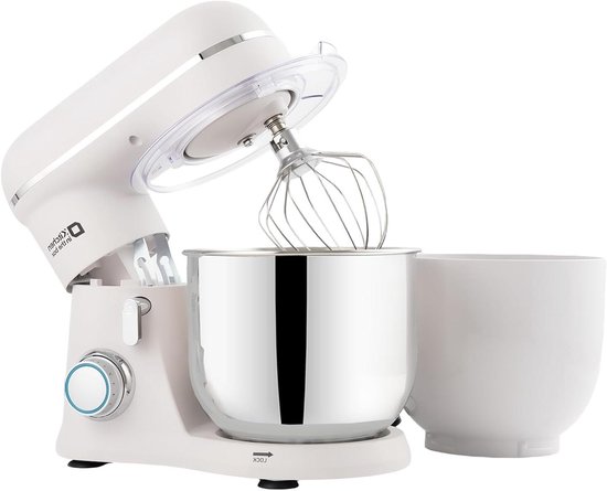 Keukenmachine - Mixer Keuken - Bakken en Mixen - Dubbel Kom Ontwerp - 35 Liter - Wit