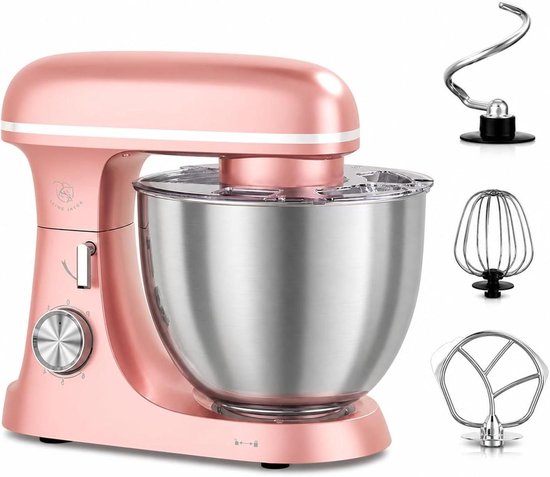 Keukenmachine - Mixer Kom - Bakken En Koken - Krachtige Planetaire Beweging - 8.5 Liter - Roze