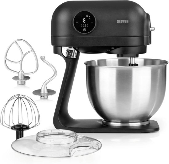 Keukenmachine - Mixer Kom - Bakken en Mixen - Planetair Roersysteem - 5 Liter Kom - Zwart
