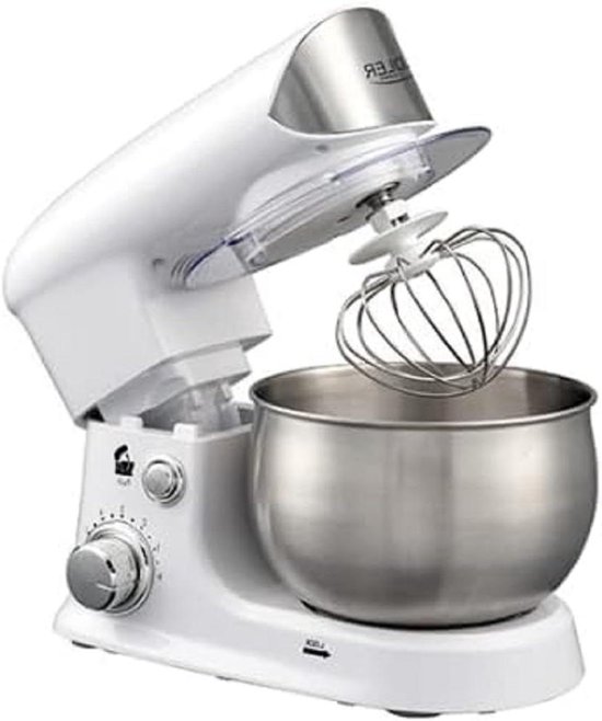 Keukenmachine - Mixer Robot - Bakken Deeg Maken - Planetaire Mengbeweging - 3 Liter Kom - Wit