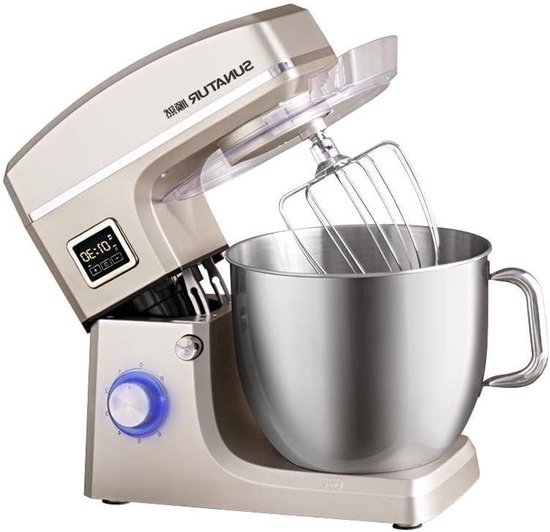 Keukenmachine - Mixer Standmixer - Bakken Deeg Maken - Intelligente Timer Fermentatie - 10 Liter - Champagne Goud
