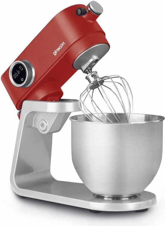 Keukenmachine - Mixer Standmixer - Bakken en Koken - Krachtige Motor - 5 Liter - Mat Rood