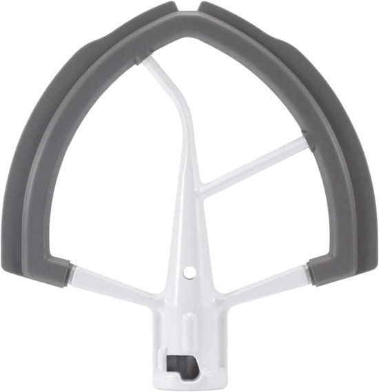 Keukenmachine Roerder - Mixer Accessoire - Beslag Mixen - Flexibele Krassende Rand - 175 x 18 cm - Grijs