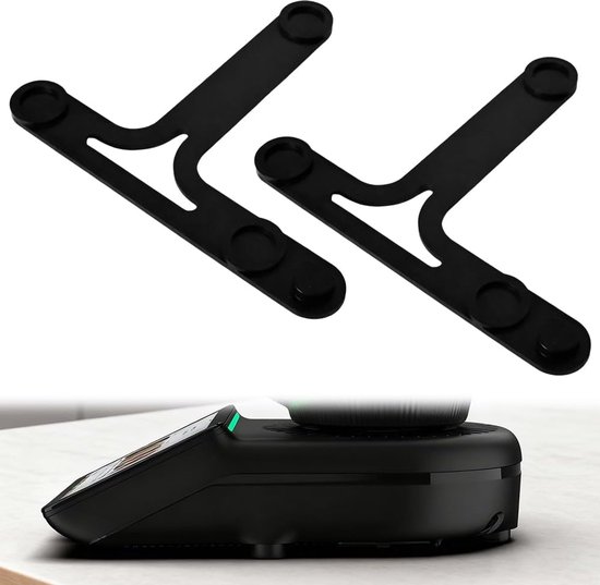 Keukenmachine Schuifplank - Glijplank Accessoire - Makkelijk Verplaatsen - Met Teflon Glijders - 2 Stuks - Zwart van Merkloos