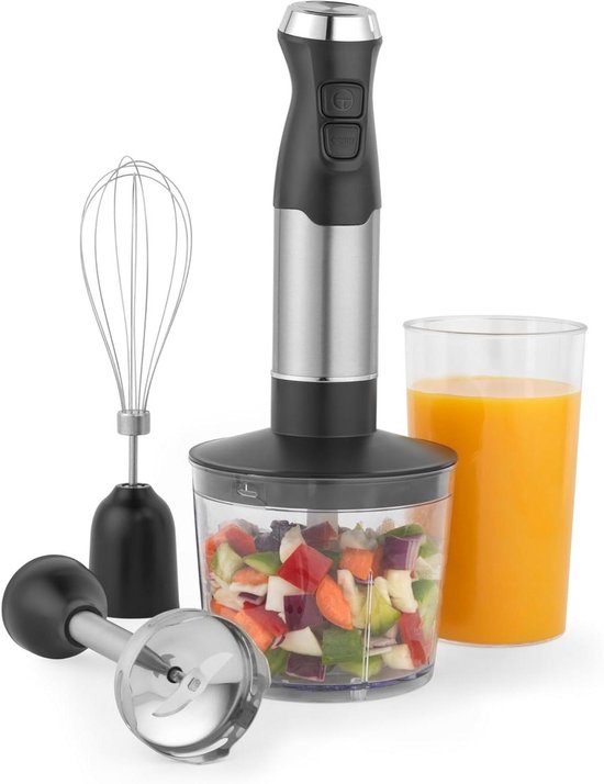 Keukenmachine Set - Mixer Hakker - Maaltijden Bereiden - Variabele Snelheid - 500ml Kom - Zwart
