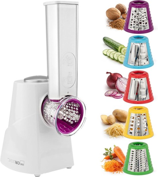 Keukenmachine - Snijmachine Rasp - Groenten Bereiden - 5 Functies - 150 Watt - Zwart