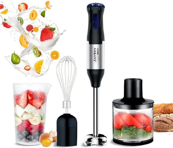 Keukenmachine - Staafmixer - Gerechten Bereiden - 4-in-1 Multifunctioneel - 700 ml - Multicolor