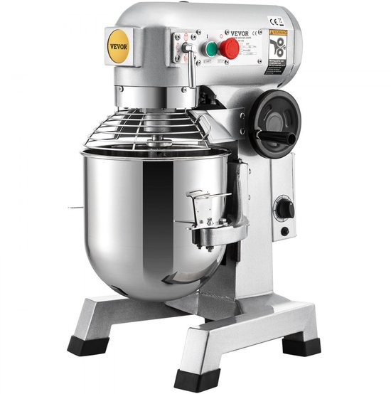 Keukenmachine Standmixer - 850 W Vermogen - 15 Qt Kominhoud - Roestvrij Staal - Met Timerfunctie