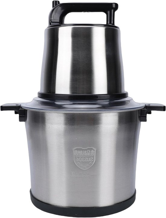 Keukenmachine - Voedselhakker Deegkneder - Maaltijden Bereiden - Krachtige 1800W Motor - 10L Kom - Zilver