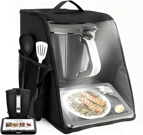 Keukenmachinehoes - Beschermhoes Apparaat - Keuken Organisatie - Waterafstotend Materiaal - 36.5 cm - Grijs
