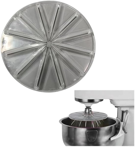 Keukenmixer Accessoire - Spatbescherming Mixer - Efficiënt Bakken - Flexibele Schraper - 23x15x1 cm - Transparant van Merkloos