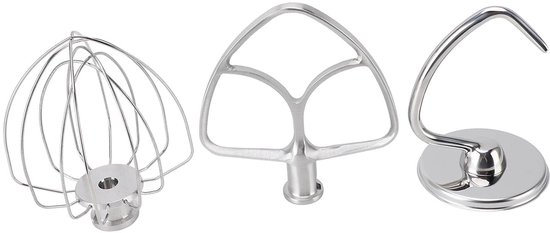 Keukenmixer Accessoires - Bakbenodigdheden Set - Bakken en Koken - Roestvrij Staal - 3-delige Set van Merkloos